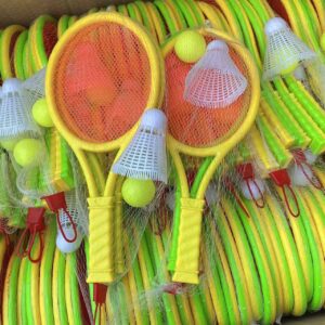 Tennis bat and egg party filler  Moq of 12