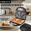 2 FACE SOKANY SANDWICH MAKER/TOASTER