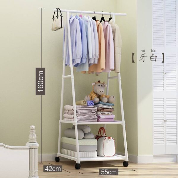 MOVABLE TRIANGLE COAT RACK/STEEL LARGE CAPACITY STAND