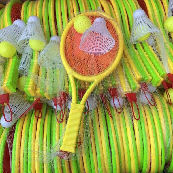 Tennis bat and egg party filler  Moq of 12