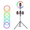 18 inches RGB Ring light with 2.1M tripod stand