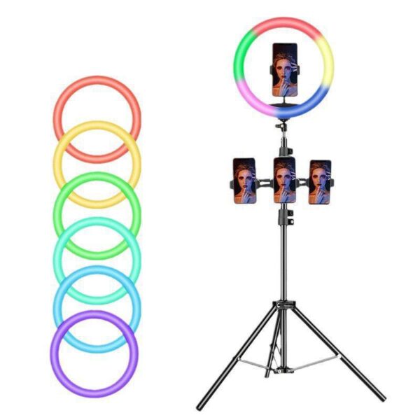 18 inches RGB Ring light with 2.1M tripod stand