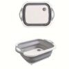 3in1 COLLAPSIBLE SILICON CUTTING BOARD/DRAINK SINK/FRUIT BASKET