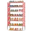 6 LAYERS STRONG IRON SHOE RACK  WITH FASHIONABLE SIDE COVER
