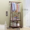 MOVABLE TRIANGLE COAT RACK/STEEL LARGE CAPACITY STAND