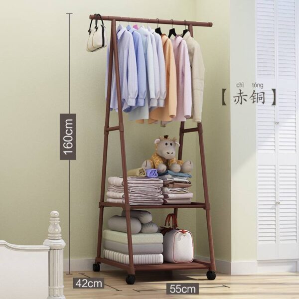 MOVABLE TRIANGLE COAT RACK/STEEL LARGE CAPACITY STAND