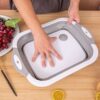 3in1 COLLAPSIBLE SILICON CUTTING BOARD/DRAINK SINK/FRUIT BASKET