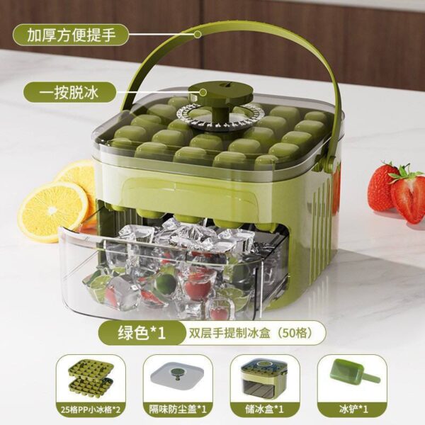 DOUBLE LAYER 50 GRID  ICE CUBE MAKER  COMES WITH ICE SCRAPER  PRICE: