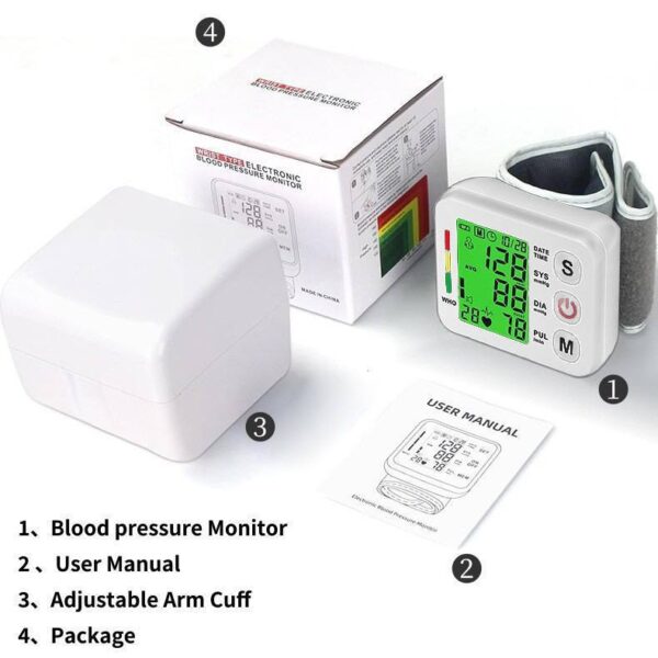 ELECTRONIC WRIST BLOOD PRESSURE MONITOR (BP) WITH VOICE