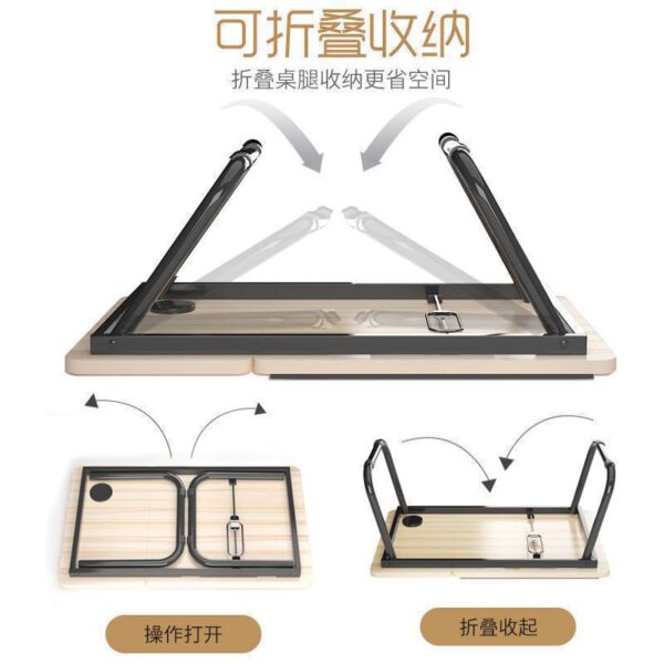 REMOVABLE FOLDING READING TABLE/DESK WITH CUP HOLDER