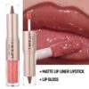 Leaf poem lip liner and lip gloss