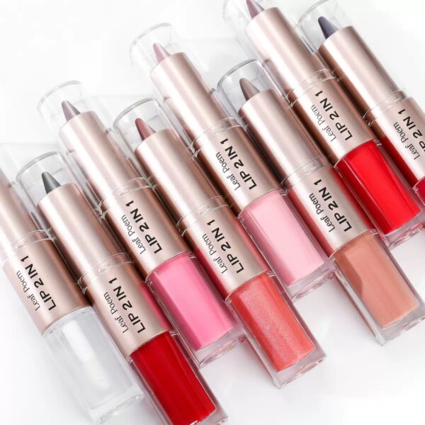 Leaf poem lip liner and lip gloss