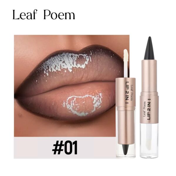 Leaf poem lip liner and lip gloss