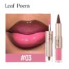 Leaf poem lip liner and lip gloss