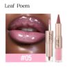 Leaf poem lip liner and lip gloss