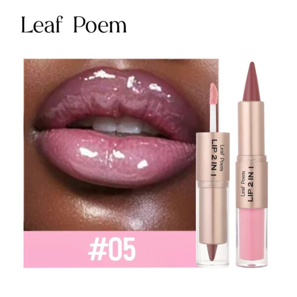 Leaf poem lip liner and lip gloss