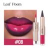 Leaf poem lip liner and lip gloss