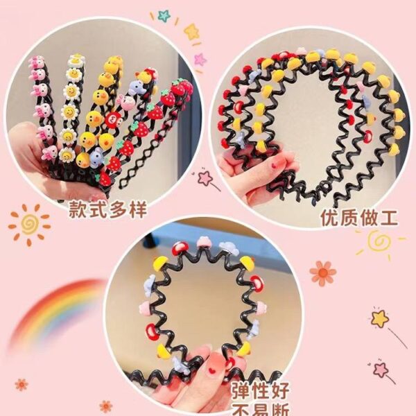 Children anti slip toothed headband