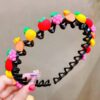 Children anti slip toothed headband