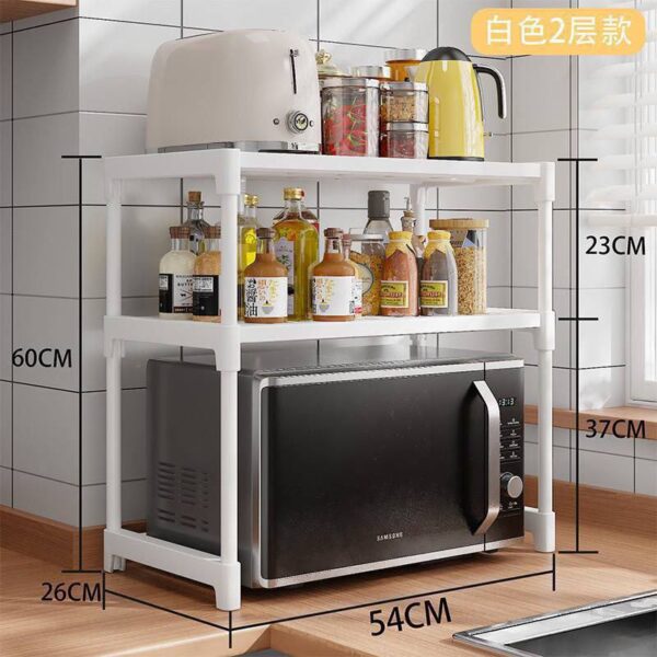 Double layer microwave stand