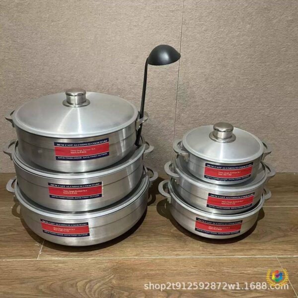 6 sets Aluminum Polish cookware/pot