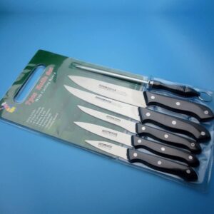 7pcs Knife set comes with a board