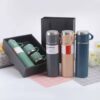 HIGH QUALITY 3IN1 STAINLESS STEEL VACUUM FLASK 500ML(COMES IN A BEAUTIFUL BLACK BOX)