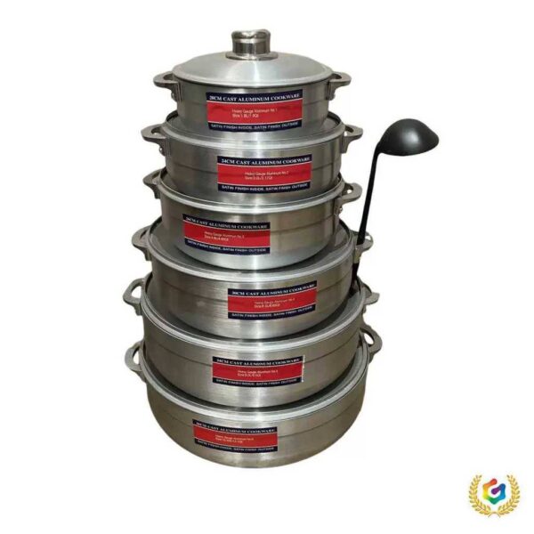 6 sets Aluminum Polish cookware/pot