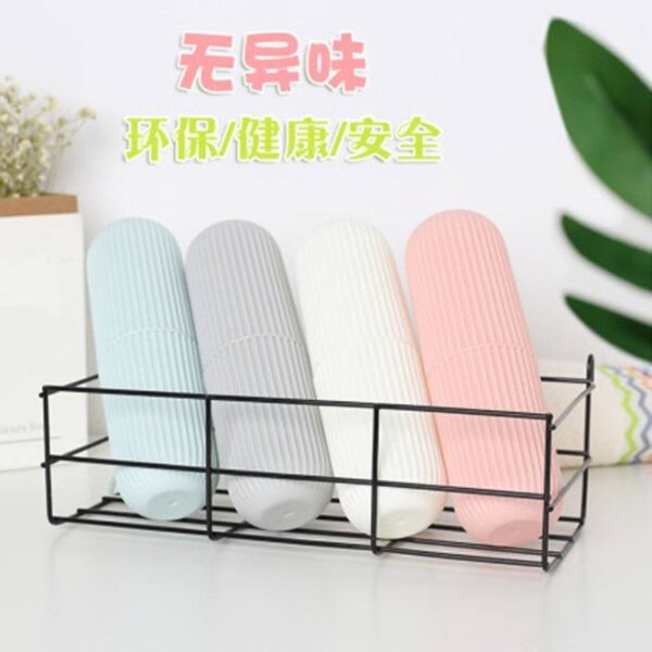 TRAVELING TOOTHPASTE AND BRUSH HOLDER