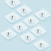 ADHESIVE TRANSPARENT WALL HOOK
