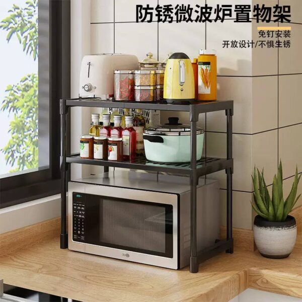 Double layer microwave stand