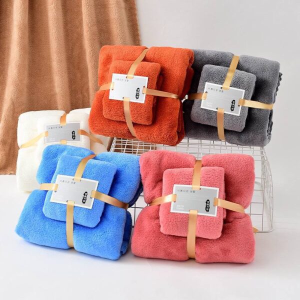 2IN1 FLUFFY WATER ABSORBENT TOWEL(Exactly  home textile brand)