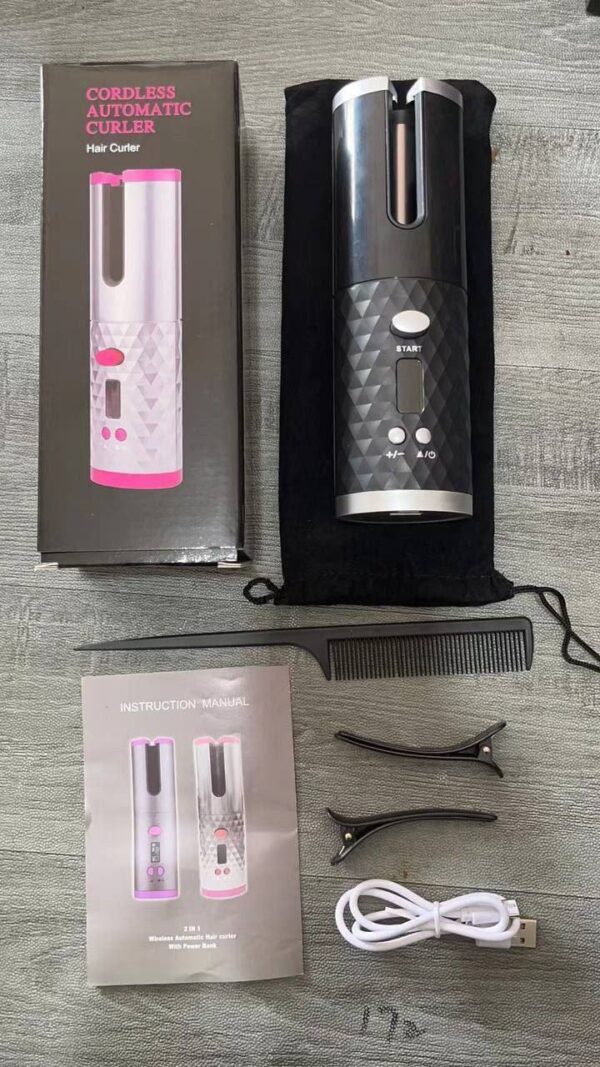 Rechargeable professional hair curler