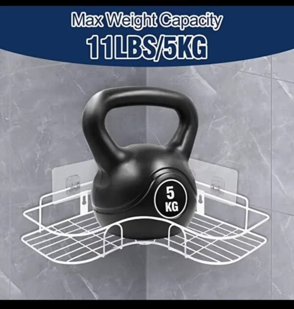 STRONG CORNER TOILET/BATHROOM/KITCHEN WALL RACK.....2 HOOK