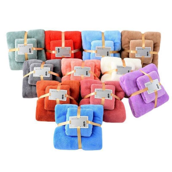 2IN1 FLUFFY WATER ABSORBENT TOWEL(Exactly  home textile brand)