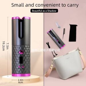Rechargeable professional hair curler