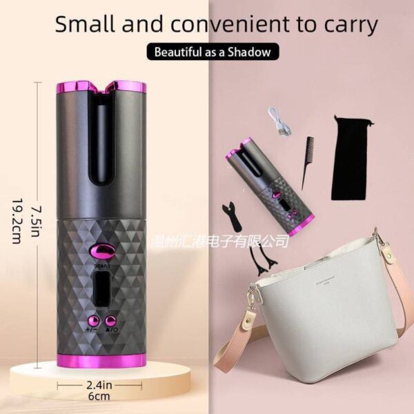 Rechargeable professional hair curler