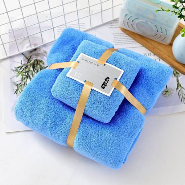 2IN1 FLUFFY WATER ABSORBENT TOWEL(Exactly  home textile brand)