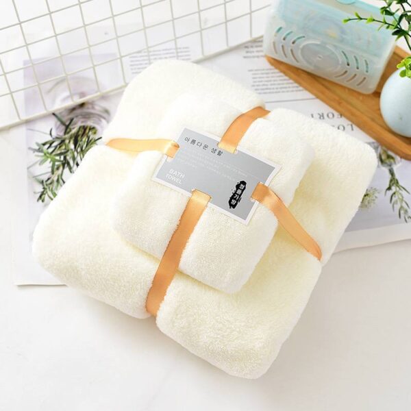 2IN1 FLUFFY WATER ABSORBENT TOWEL(Exactly  home textile brand)