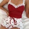 WOMEN SLEEPWEAR 2PCS SET CAMISOLE & SHORT