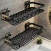 2 in 1 MULTIPURPOSE KITCHEN/BATHROOM WALL MOUNT SHELF