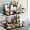 2 in 1 MULTIPURPOSE KITCHEN/BATHROOM WALL MOUNT SHELF