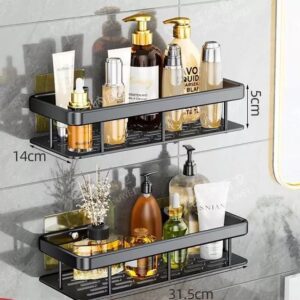 2 in 1 MULTIPURPOSE KITCHEN/BATHROOM WALL MOUNT SHELF