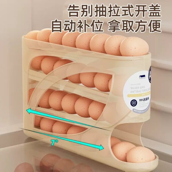 4 Layers Slide Egg Storage Rack