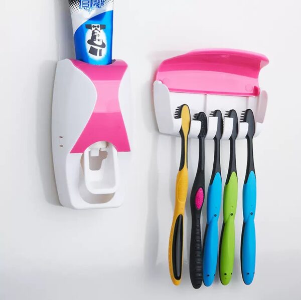 TOOTHPASTE DISPENSER AND TOOTHBRUSH HOLDER