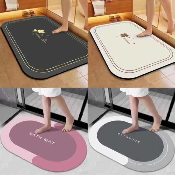 40x60cm water absorbent footmat with rubber sole