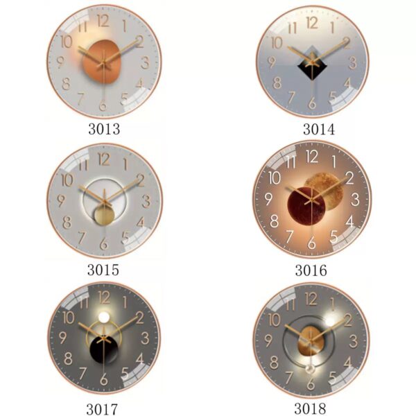 8” 20cm light luxury wall clock