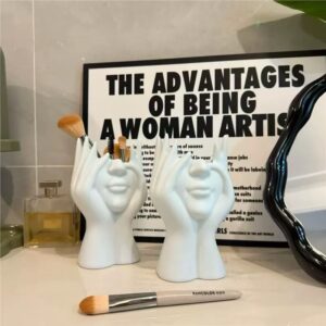 Face shape vase and flower pot ornaments