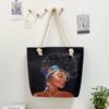 Face card tote bag