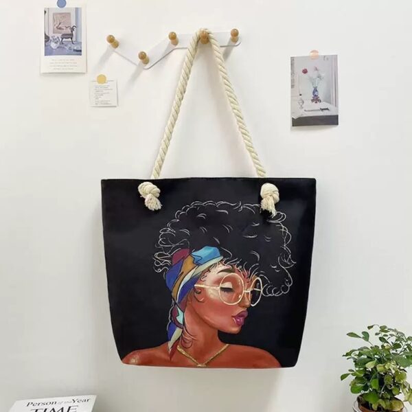 Face card tote bag